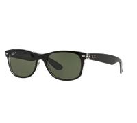 Ray - Ban RB2132 NEW WAYFARER 605258 Unisex Sunglasses Nylon Black Green G15 Squared Polarized