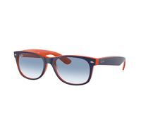 Ray - Ban RB2132 NEW WAYFARER 789/3F Unisex Sunglasses Injected Blue Blue Squared Normal Shaded