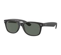 Ray Ban - RB2132 New Wayfarer Classic Matte Rubber Black Polar Green - 55 - Sunglasses