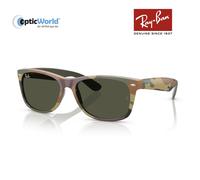 Ray - Ban Unisex RB2132 NEW WAYFARER 6824R5 Sunglasses Nylon Blue Blue Squared Normal