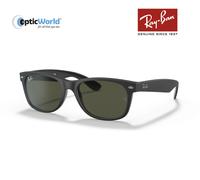 Ray-Ban Unisex Sunglass RB2132 New Wayfarer Color Mix - Frame color: Black, Lens color: Green