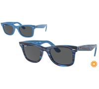 Ray - Ban RB2140 WAYFARER 1409B1 Unisex Sunglasses Acetate Blue Grey Squared Normal