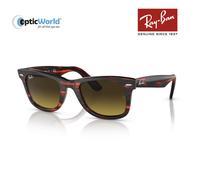 Ray-ban Womens Red RB2140 Wayfarer Tortoiseshell Acetate Sunglasses