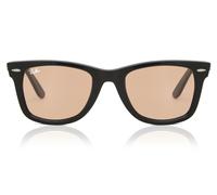 Ray-Ban RB2140F Wayfarer Asian Fit 601/4B Men's Sunglasses Black Size 52