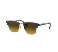 Ray - Ban RB2176 CLUBMASTER FOLDING 136885 Unisex Sunglasses Acetate Green Brown Squared Normal Shaded