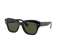 Ray - Ban Unisex Ray - Ban RB2186 STATE STREET 901/31 Sunglasses Acetate Black G15 Squared Normal