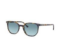 Ray - Ban RB2197 ELLIOT 13563M Unisex Sunglasses Acetate Turtle Blue Squared Normal Shaded