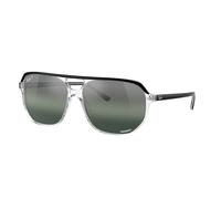Ray - Ban RB2205 BILL ONE 1294G6 Unisex Sunglasses Acetate Black Silver Geometric Polarized Mirror