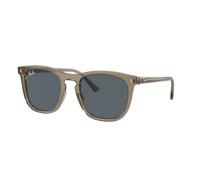 Ray - Ban RB2210 6765R5 Unisex Sunglasses Acetate Brown Blue Squared Normal Anti-glare