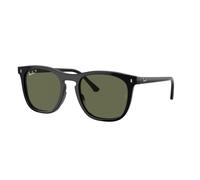 Ray - Ban RB2210 901/58 Unisex Sunglasses Acetate Black Green Squared Polarized
