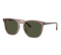 Ray-Ban Unisex Sunglass RB2210 - Frame color: Transparent Light Brown, Lens color: Green