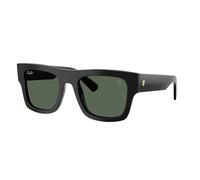 Ray - Ban RB2217M F60171 Unisex Sunglasses Acetate Black Green Squared Normal