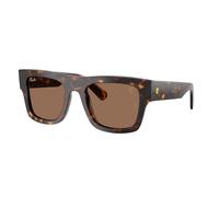 Ray - Ban Unisex RB2217M F61373 Sunglasses Acetate Turtle Brown Squared Normal