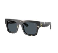 Ray - Ban RB2217M F70387 Unisex Sunglasses Acetate Turtle Grey Squared Normal