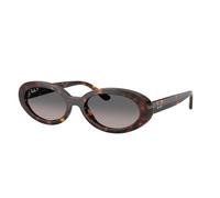 Ray - Ban Woman Ray - Ban RB2223 902/M3 Sunglasses Acetate Turtle Grey Round Polarized