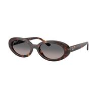 Ray - Ban Woman Ray - Ban RB2223 902/M3 Sunglasses Acetate Turtle Grey Round Polarized