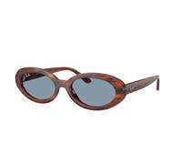 Ray-Ban Sunglasses Woman Rb2223 - Striped Havana Frame Blue Lenses 54-19