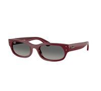 Ray - Ban RB2236 689971 Unisex Sunglasses Acetate Red Grey Geometric Normal Nuanced