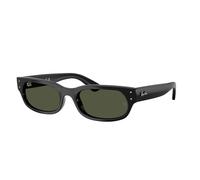 Ray - Ban RB2236 901/31 Unisex Sunglasses Acetate Black Green Geometric Normal