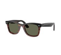 Ray - Ban RB2240 WAYFARER 144058 Unisex Sunglasses Acetate Black Green Squared Polarized