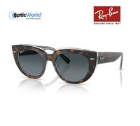 Ray-Ban Woman Sunglass RB2286 Doreen - Frame color: Dark Havana On Transparent Multicolour, Lens color: Blue Gradient Polar