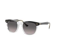 Ray - Ban RB2298 HAWKEYE 1294M3 Unisex Sunglasses Plastic Black Grey Squared Polarized Shaded