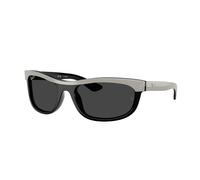 Ray - Ban RB2489 BALORAMA 144248 Unisex Sunglasses Acetate Grey Grey Squared Polarized