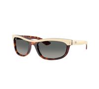 Ray - Ban RB2489 BALORAMA 144371 Unisex Sunglasses Acetate Beige Grey Squared Normal Shaded