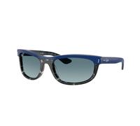 Ray - Ban RB2489 BALORAMA 14453M Unisex Sunglasses Acetate Blue Squared Normal Shaded