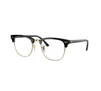 Ray - Ban RB3016 CLUBMASTER 901/BF Unisex Sunglasses Acetate Black Transparent Squared Normal