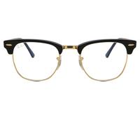 Ray-Ban RB3016 Clubmaster Blue-Light Block Men's Glasses, Black, Size 49