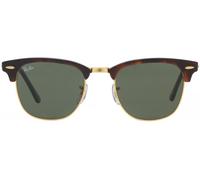 Ray-Ban RB3016 CLUBMASTER Col W0366 Tort & Green Lens -Designer Sunglass w/ Case
