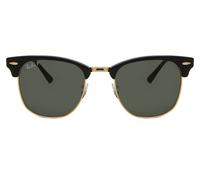 Ray-Ban RB3016/S Clubmaster Polarized 901/58 Men's Sunglasses Black Size 51