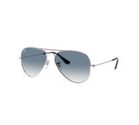 Ray - Ban RB3025 AVIATOR 003/3F Unisex Sunglasses Metal Silver Blue Pilot Normal Shaded