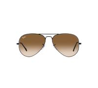 Ray-Ban RB3025 Classic Aviator Sunglasses, Black/Clear Gradient Brown, 58 mm