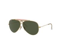 Ray - Ban RB3138 SHOOTER 001 Unisex Sunglasses Metal Gold G15 Pilot Normal