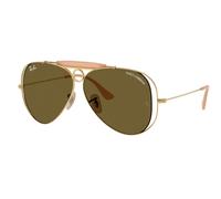 Ray-Ban Sunglasses Unisex The Shooter By Dolce&gabbana - Arista Gold Frame Brown Lenses 53-09