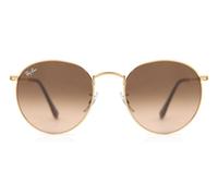 Ray - Ban Unisex RB3447 ROUND METAL 9001A5 Sunglasses Metal Yellow Pink Round Normal Shaded
