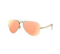 Ray - Ban RB3449 RB3449 001/2Y Man Sunglasses Metal Gold Brown Pilot Normal