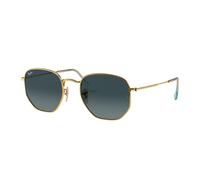 Ray - Ban RB3548N HEXAGONAL 91233M Unisex Sunglasses Metal Gold Blue Geometric Normal