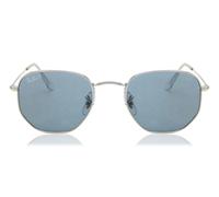 Ray-Ban RB3548N Hexagonal Asian Fit Polarized 003/02 Men's Sunglasses Silver Size 54