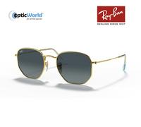 Ray-Ban Hexagonal RB3548N Unisex Gold Sunglasses