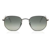 Ray-Ban Hexagonal RB3548N Unisex Gunmetal Sunglasses
