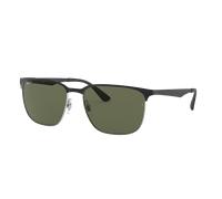 Ray - Ban RB3569 90049A Unisex Sunglasses Metal Black G15 Squared Polarized