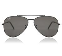 Ray - Ban RB3625 NEW AVIATOR 002/B1 Unisex Sunglasses Metal Black Grey Pilot Normal