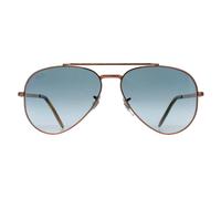 Ray-Ban RB3625 New Aviator Unisex Polished Rose Gold Sunglasses