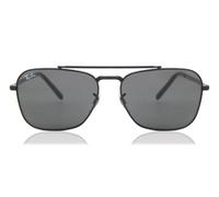 Ray - Ban RB3636 NEW CARAVAN 002/B1 Unisex Sunglasses Metal Black Grey Squared Normal