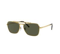 Ray - Ban Unisex RB3636 NEW CARAVAN 919631 Sunglasses Metal Gold Green Squared Normal