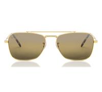 Ray-Ban RB3636 New Caravan Polarized 9196G5 Men's Sunglasses Gold Size 55