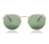 Ray-Ban RB3637 New Round Polarized 9196G4 Men's Sunglasses Gold Size 47